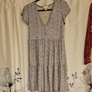 See You Monday Black and White Mini Dress